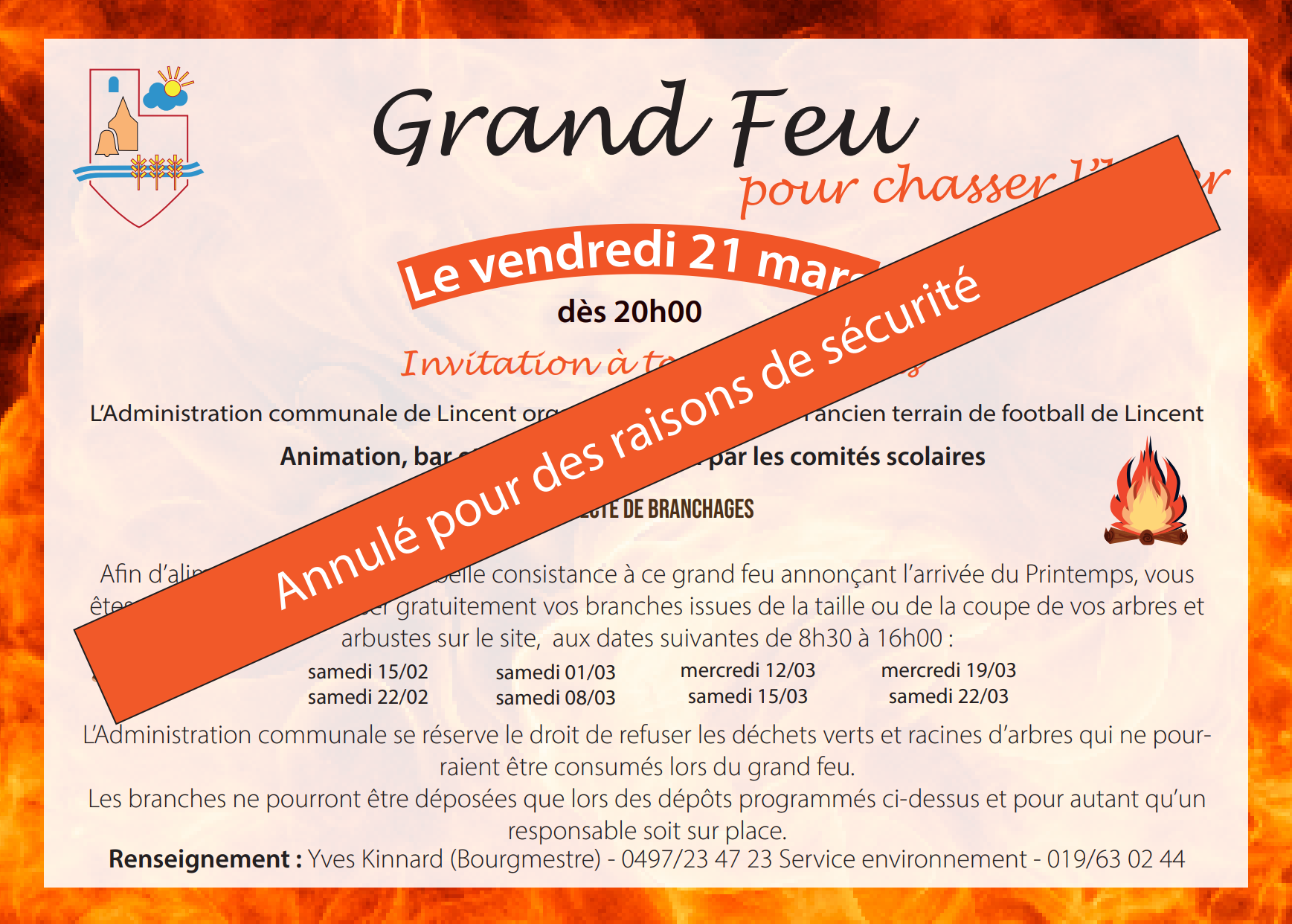 Grand feu annulé