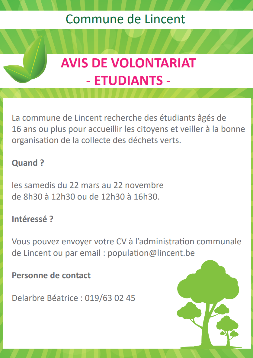 Avis de volontariat
